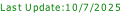 Last Update:10/7/2025
